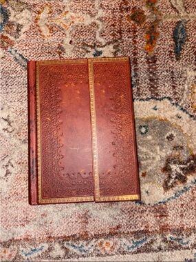 2002 Boho Indie Paperblanks Faux Leather Renaissance Design Address Book